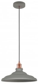 Lámpa Mennyezeti lámpatest LORET L,9790,AC220-240V,50/60Hz,1*E27,max.40W,Átmérő 34,8cm,IP20,egyes,szürke