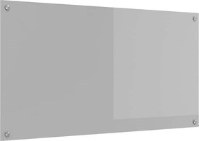 vidaXL Konyhai splashback Világosszürke 110 x 60 cm edzett üveg