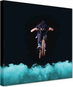 Vászonkép 60x60 Bmx Jumping Kerékpár