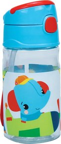 Fisher-Price Animals Fly műanyag szívószálas kulacs akasztóval 350 ml