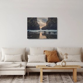 Kép - Szürkületkor (üvegen) (70x50 cm)