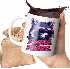 Nyomott Mintás Bögre Tik Tok Mosómedve Pedro Pedro Stílusos Nyomat 330 ML