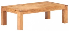 tömör akácfa dohányzóasztal mézszínű felülettel 110x60x35 cm