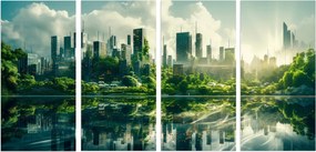 Vászonkép a nappaliba Faliképek Város Fali dekoráció 60x120