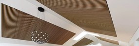 FREJA Mennyezeti Panel – 240x60x2,2 cm - Grey Oak fekete filc hátlappal