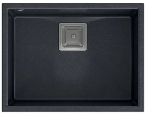 gránit mosogató DAVID 50 Black Metallic