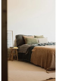 Okkersárga pamut takaró 130x180 cm Handloom – Lorena Canals