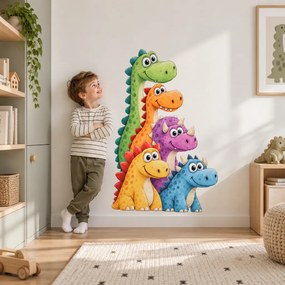 PIPPER. Színes dinoszauruszok – textil falmatrica