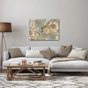 Arany virágok képe (70x50 cm)