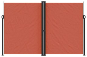 terrakotta behúzható oldalsó napellenző 220 x 600 cm