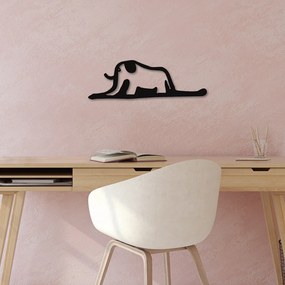 Elephant fém fali dekoráció, 63×21 cm