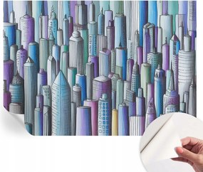 Öntapadós Mosható Fali Fotótapéta Városi felhőkarcolók 208x146 cm