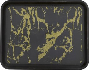 Csúszásgátló műanyag tálca 44x35 cm márvány mintás