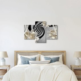 Kép - 3D arany virágok (90x60 cm)