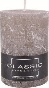 ElegĂĄns dekoratĂv gyertya Rustic oszlop 70/100 bĂ©zs-szĂŒrke