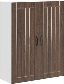 vidaXL Fali konyhaszekrény Barna Tölgy 80 x 31 x 100 cm Faanyag