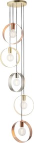 Endon modern függeszték hoop réz sárgaréz nikkel end81923