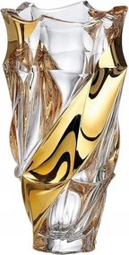 Kristály váza 30 cm Flamenco Belt Gold