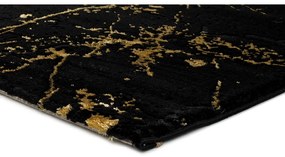 Gold Marble fekete szőnyeg, 80 x 150 cm - Universal