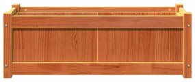 viaszbarna tömör fenyőfa kerti virágláda 90 x 31 x 31 cm