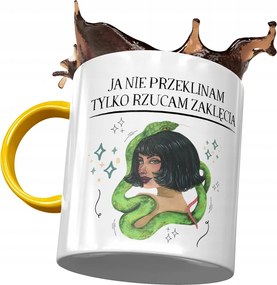 Bögre Sárga Vicces Én Nem Átkozom Nyomtatott Fotóval