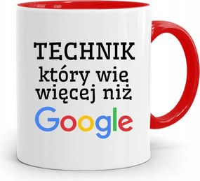 Technikusoknak Piros Ajándék Bögre fényképes nyomtatással