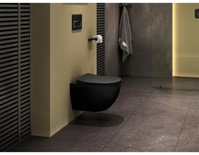 Ravak X01797 - Öblítőgomb 24,7x16,5 cm króm fekete