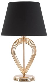 Maxt fekete asztali lámpa, ø 32,5 cm - Mauro Ferretti