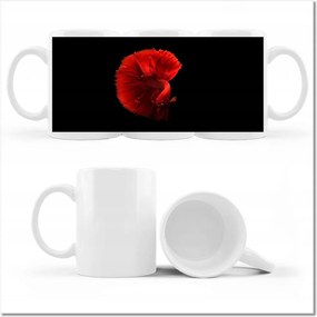 Fotó bögre Harcos hal piros