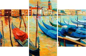 Kép - Velencei kikötő (90x60 cm)