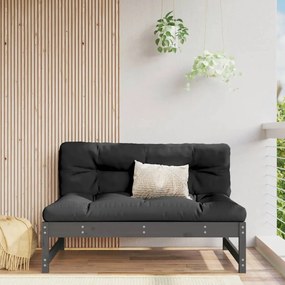 vidaXL szürke tömör fenyőfa középső kanapé 120 x 80 cm