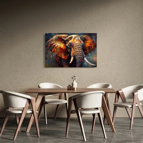 Kép - Egy elefánt festése (90x60 cm)