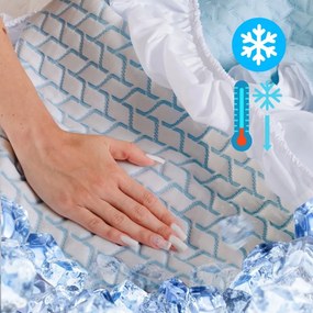 IceFresh Comfort hűtőlepedő rugalmas szalaggal a kerület mentén EMI, 90x200-as lap