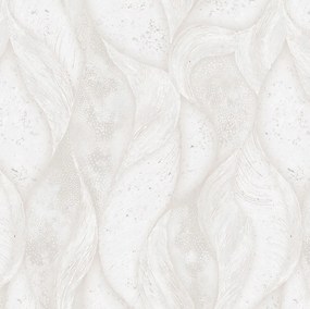 Dekoratív fali tapéta Levelek Hullám Bézs vinil