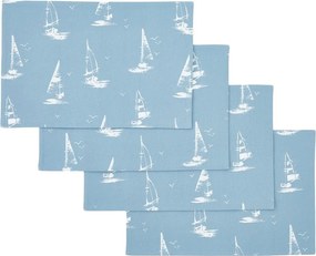 Pamut tányéralátét szett 4 db-os 30x46 cm Salcombe Boats – Catherine Lansfield