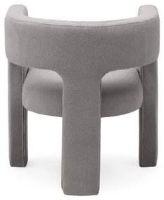 Világosszürke design fotel ALPAH LOOP