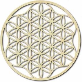 Mandala festmény a falon rétegelt lemezből, maximum 120 cm-ig