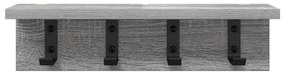 Fali Kabáthorog Szürke sonoma 40 x 10.5 x 10.5 cm Faanyag