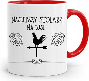 Piros Asztalos Bögre A Vidék Legjobb Asztalosa fényképes nyomtatással