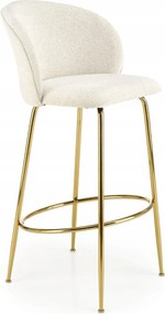 Hoker, bárszék krémszínű, loft háttámlával modern H116