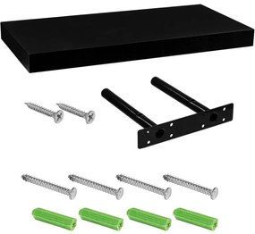 Fali polc STILISTA® Volato 110 cm - fekete matt
