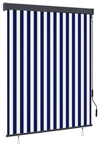 fehér és kék kültéri roló 140 x 250 cm