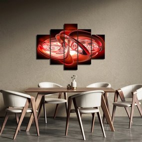 Kép - piros formák (150x105 cm)