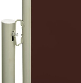 barna kihúzható oldalsó terasznapellenző 140 x 600 cm