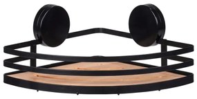 WENKO 24980800-ALBA polc 27,3x21 cm fekete/barna