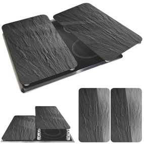 Edzett üveg tűzhely fedőlap szett 2 db-os 30x52 cm Slates – Wenko