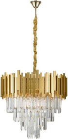 NOVA LUCE 9181200 GRANE Kristály Csillár E14 IP20