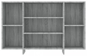 szürke sonoma színű szerelt fa tálalószekrény 120 x 30 x 75 cm