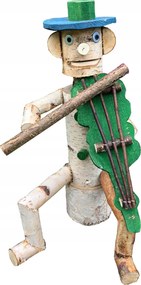 Kerti Dekoráció Öko Figura Bohóc Hegedű Sláger