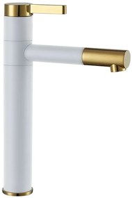 Rea Smart mosdócsaptelep álló fehér-arany REA-B8400